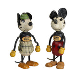 1930's Fun-E-Flex Wooden Mickey & Minnie Mouse Figures