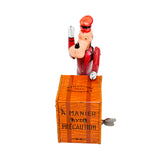 Rare 1940's/1950's French Made Wind-up Tin Litho Goofy Trimardeur (Dock Worker)