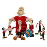 7 Vintage Olive Oyl Figures & A Swee'Pea Doll with Stand