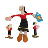 7 Vintage Olive Oyl Figures & A Swee'Pea Doll with Stand