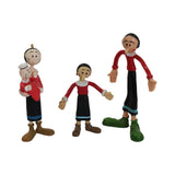 7 Vintage Olive Oyl Figures & A Swee'Pea Doll with Stand