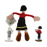 7 Vintage Olive Oyl Figures & A Swee'Pea Doll with Stand