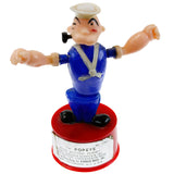 Vintage Kohner Bros. Popeye Plastic Push Button Puppet Toy