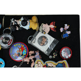 Collection of Popeye & Friends Pin Backs, Key chains, Buttons & Popeye Nightlight