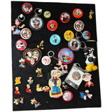 Collection of Popeye & Friends Pin Backs, Key chains, Buttons & Popeye Nightlight