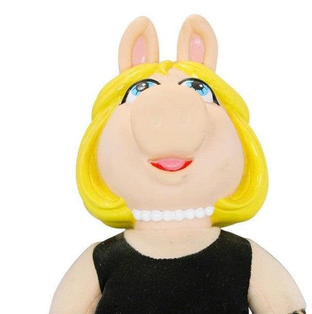 Kermit Collection Miss Piggy With Leopard Gloves & Black Dress Kermit Collection Miss Piggy With Leopard Gloves & Black Dress
