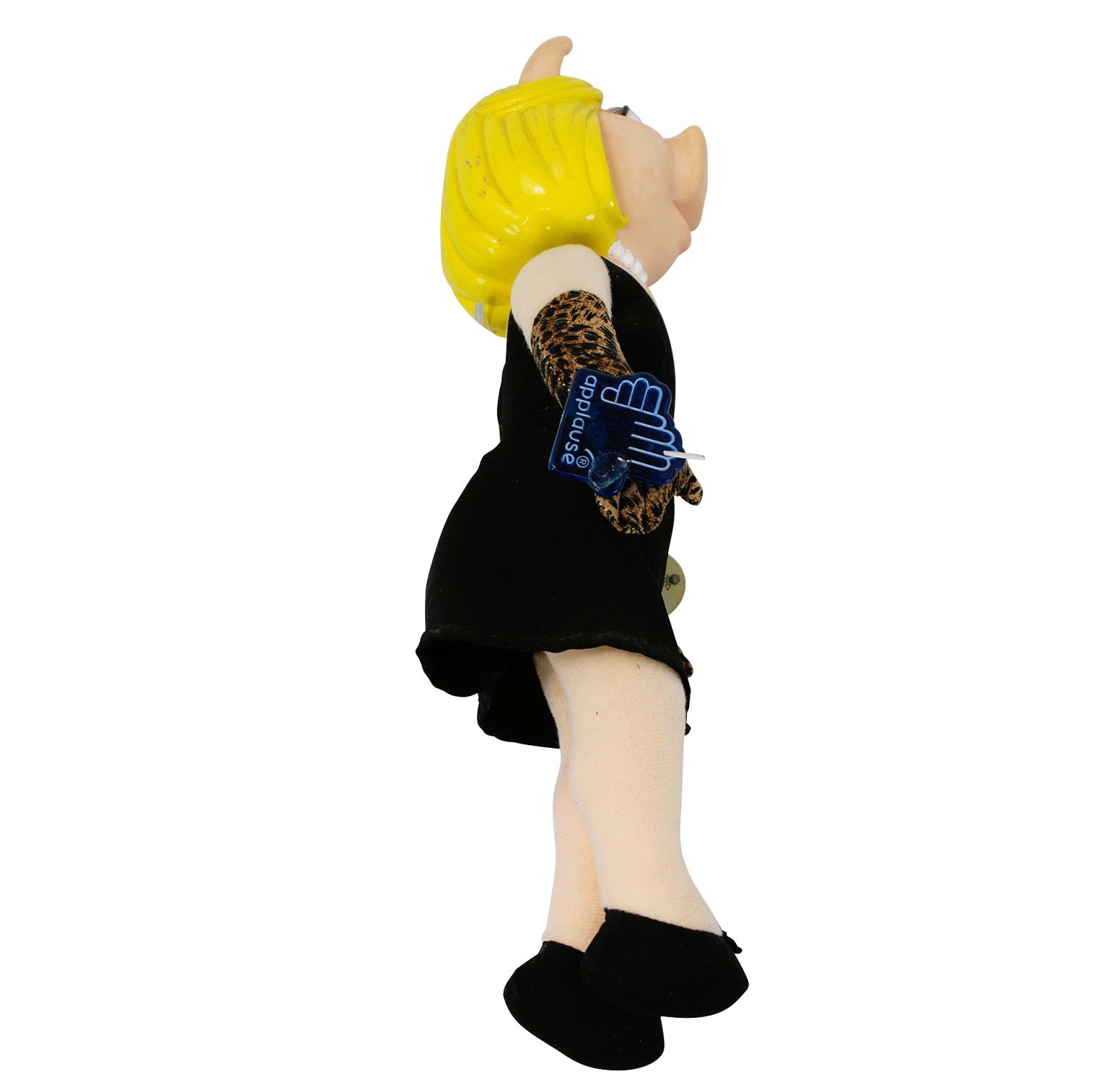 Kermit Collection Miss Piggy With Leopard Gloves & Black Dress Kermit Collection Miss Piggy With Leopard Gloves & Black Dress