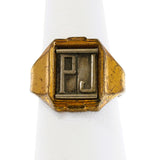 1937 Radio Orphan Annie Two Initial Ring & 1930's Radio Orphan Annie Signet Ring