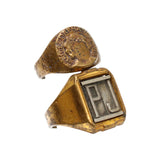 1937 Radio Orphan Annie Two Initial Ring & 1930's Radio Orphan Annie Signet Ring