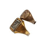 1937 Radio Orphan Annie Two Initial Ring & 1930's Radio Orphan Annie Signet Ring