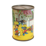 Donald Duck Chocolate Syrup Can, Disney Character Germany Can Bank & Rare Donald Duck Jellies Button