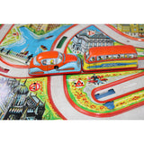 Polimetal Kozlekedesi Jaytek Tin Litho Traffic Game with Wind-Up Tins and Cars