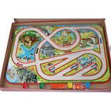 Polimetal Kozlekedesi Jaytek Tin Litho Traffic Game with Wind-Up Tins and Cars