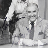 Johnny Carson And Ed McMahon Signed B&W 8 x 10 Television Studio Set Picture