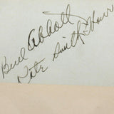 Bud Abbott and Lou Costello Autographs