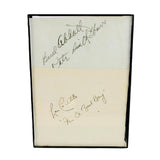 Bud Abbott and Lou Costello Autographs