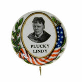 1927 Charles Lindbergh “Plucky Lindy” & Spirit of St. Louis Pinbacks