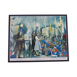 Rare 1950's Original Framed MGM Wizard of Oz British Lobby Card