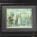 Rare 1950's Original Framed MGM Wizard of Oz British Lobby Card
