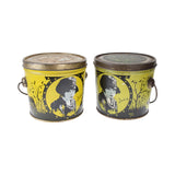 2 - 1920's Jackie Coogan Tin Litho Kid Kandy Pails