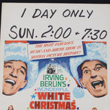 Framed Irving Berlin "White Christmas" Movie Window Card