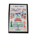 Framed Irving Berlin "White Christmas" Movie Window Card