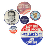 6 - Misery Loves Company Presidential Campaign Buttons (Excludes Kamala Harris Button)