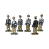 6 - 2-1/2" Tall Vintage Lead Figures Of Charlie Chaplin "The Tramp"