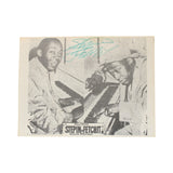 Autographed Stepin Fetchit Post Card With Original Associated Press Clipping Of His Funeral Notice