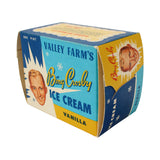 1953 Valley Farm's Bing Crosby Vanilla Ice Cream Pint Container