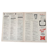 12/28/57 to 1/3/58 Chicago Tribune TV Week Magazine Featuring Eve Arden & College Bowl Schedules