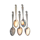 5- 1939 Charlie McCarthy Silver Plated Spoons