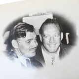 Maxie "Slapsy Maxie" Rosenblum & Clark Gable Original B & W 3" x 5" Framed Photo
