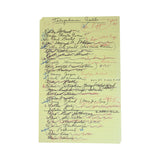 Senator Edward Kennedy Capitol Hill Telephone Log - First Day Back After Chappaquiddick Incident