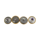 2 - Cleveland & Hendricks, 1 - Democratic Club & 1 - Rare Garfield & Arthur Political Brass Clothing Buttons