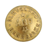 2 - Cleveland & Hendricks, 1 - Democratic Club & 1 - Rare Garfield & Arthur Political Brass Clothing Buttons