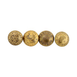 2 - Cleveland & Hendricks, 1 - Democratic Club & 1 - Rare Garfield & Arthur Political Brass Clothing Buttons