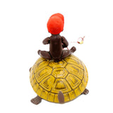 Lehmann Tin Litho Wind-Up Susi Turtle With Black Naked Child Rider