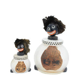 Large & Small 1920’s VIGNY France Black Golliwogg Perfume Bottles