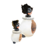 Large & Small 1920’s VIGNY France Black Golliwogg Perfume Bottles