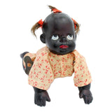 Antique Wind-Up Celluloid Crawling Black Baby Doll