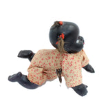 Antique Wind-Up Celluloid Crawling Black Baby Doll