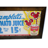 Mint Framed Late 1930’s Amos ‘n’ Andy Campbell Tomato Soup Advertising Poster