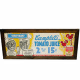 Mint Framed Late 1930’s Amos ‘n’ Andy Campbell Tomato Soup Advertising Poster