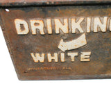 Montgomery, Alabama 1931 Cast Iron Segregation Drinking Fountain Sign