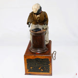 Late 19th Century Wind-Up Mechanical Wood Ives Preacher at Pulpit