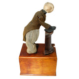 Late 19th Century Wind-Up Mechanical Wood Ives Preacher at Pulpit