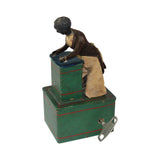 Late 19th Century Wind-Up Mechanical Wood Ives Preacher at Pulpit