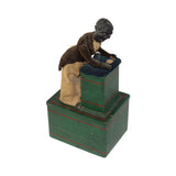 Late 19th Century Wind-Up Mechanical Wood Ives Preacher at Pulpit