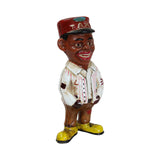 Hand Painted "Amos The Taxi Driver" Cast Iron Bank